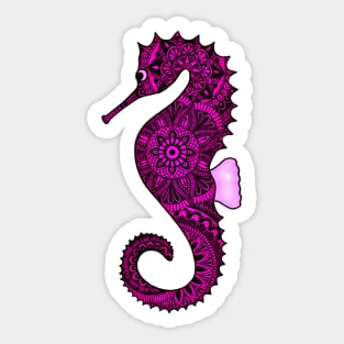 Seahorse (pink) Sticker